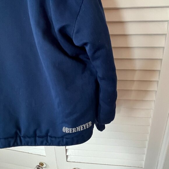 Obermeyer kids hooded jacket insulated navy blue 4 - Picture 10 of 14